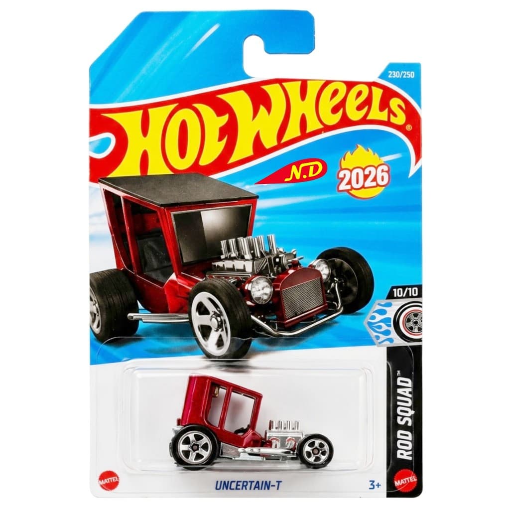 Hot Wheels Uncertain-T Lote L 2026 Raridade