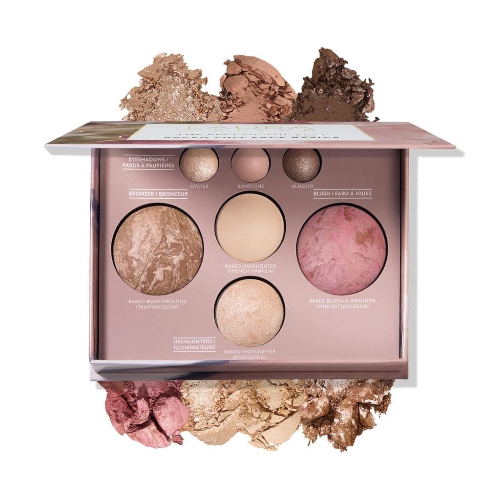 LAURA GELLER NEW YORK The Best of the Best Baked Palette - Tamanho Completo - Inclui Bronzer, Blush, 2 Iluminadores e 3