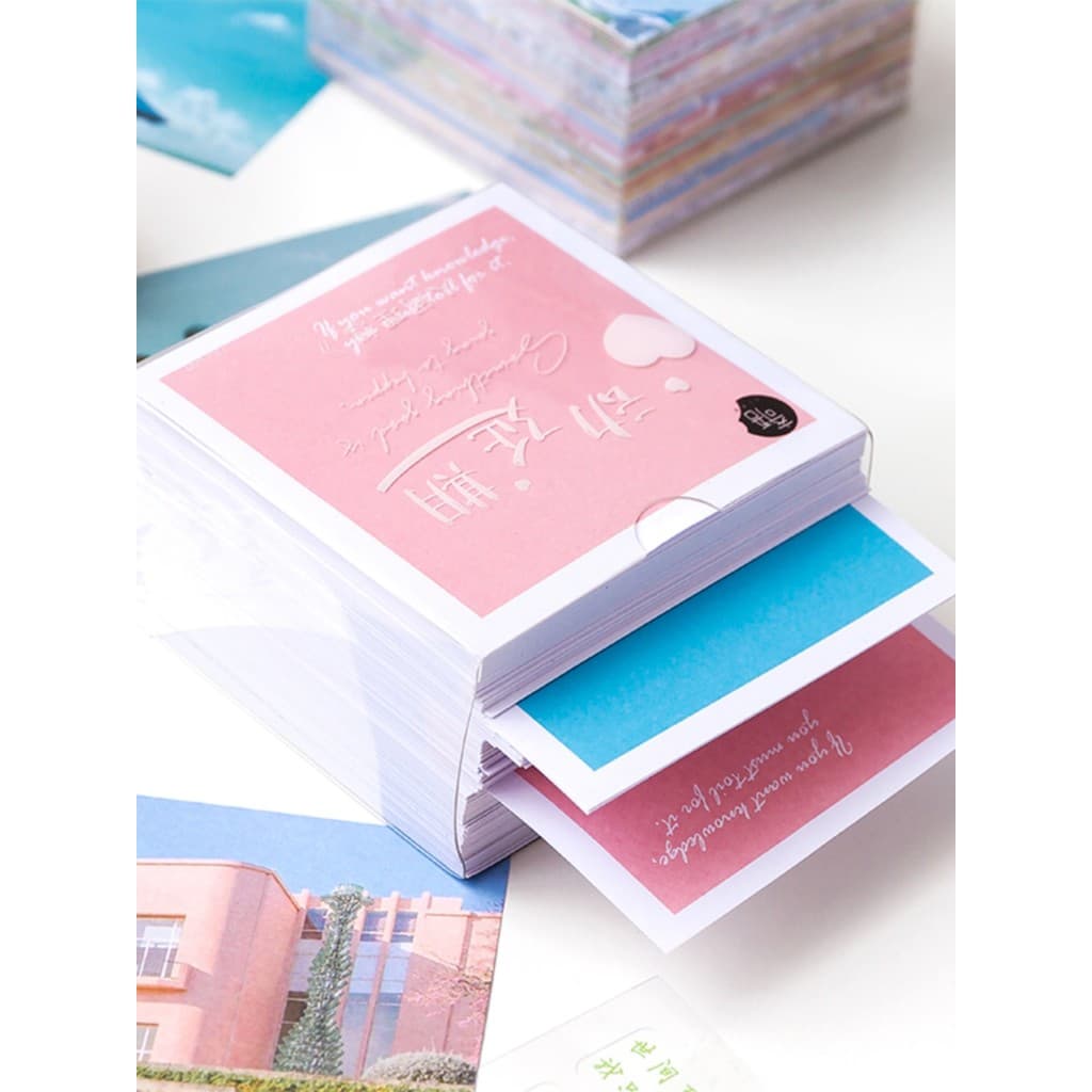 Coração estendido Super grosso nota adesivos de papel ins estilo manual criativo colagem decoração Material 366 folhas d