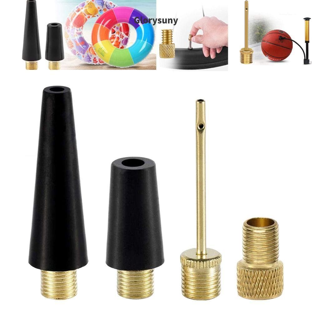 GLORYSUNY 3/4 Pçs/Set Bico Esférico , Adaptador De Válvula Schrader Portátil De Cobre , Kit De Inflação