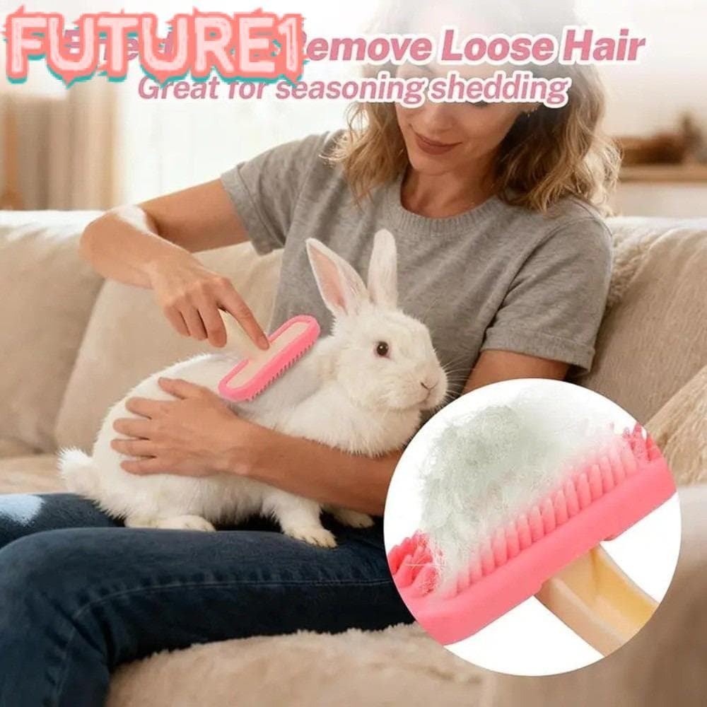 Futuro Pente Pequeno Para Animais De Estimação , Ferramenta De Cuidados De Beleza Limpeza De Cabelo De Coelho , Escova D