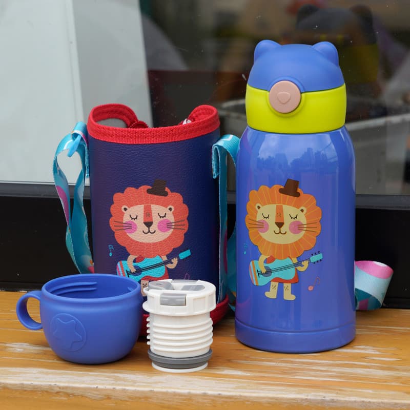 Garrafa Térmica Infantil Decorada 500ml Tigre Dinossauro Corujinha SZJ-72