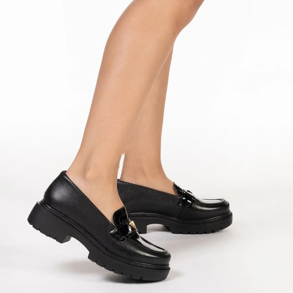 Sapato Mocassim Pegada Verniz Feminino
