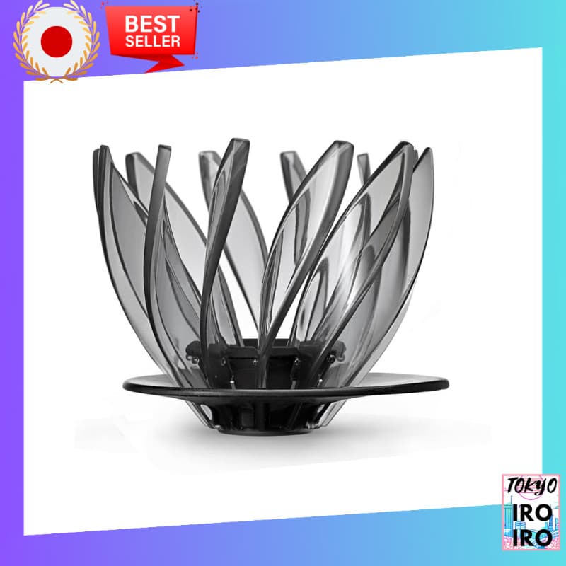 HARIO V60 Dripper SUIREN 02 Preto 1~4 xícaras Café Método Manual Espiral VDSU-02-TB Produtos japoneses
