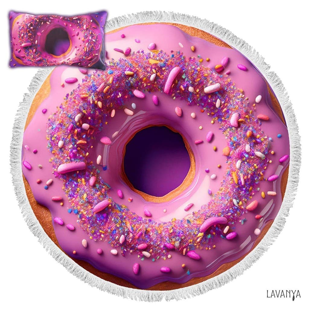 Kit Canga e Almofada Donut by Lavanya