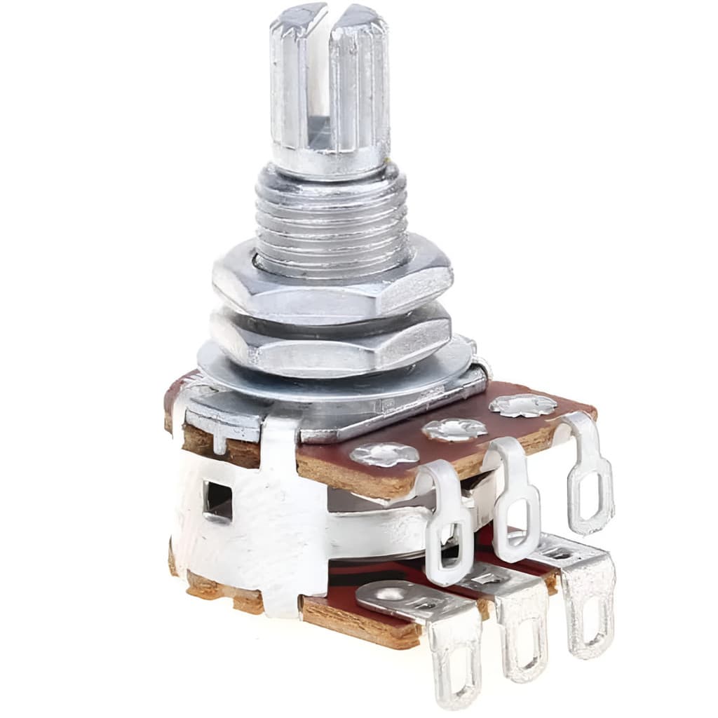 Potenciômetro Blend Alpha MN250K Eixo Longo Para Instrumentos