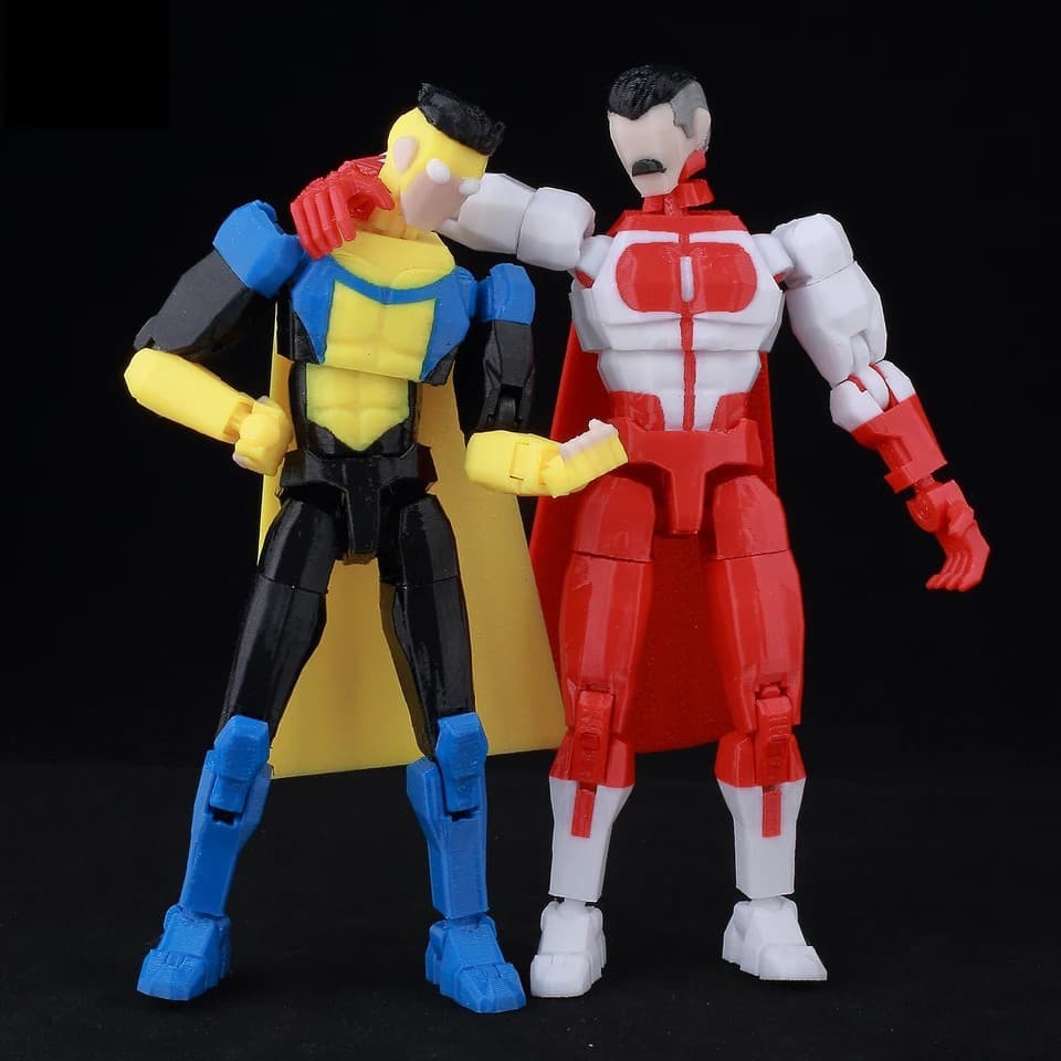 🦸‍♂️ Boneco Articulado - Dummy - Invencível / Omni-Man