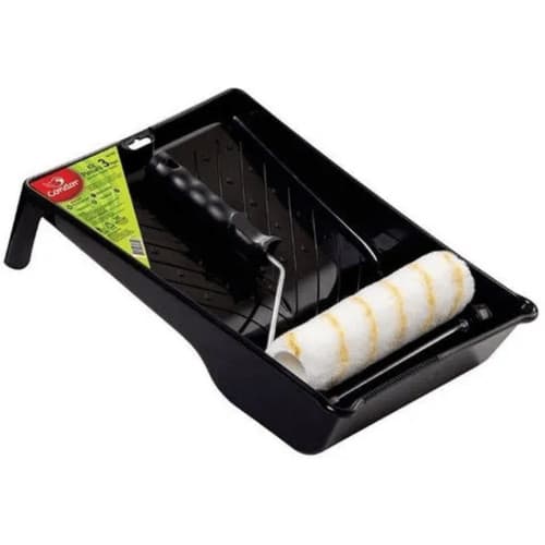 Kit Pintura 3 PeÇas – Bandeja, Rolo Antirrespingo E Suporte - Condor