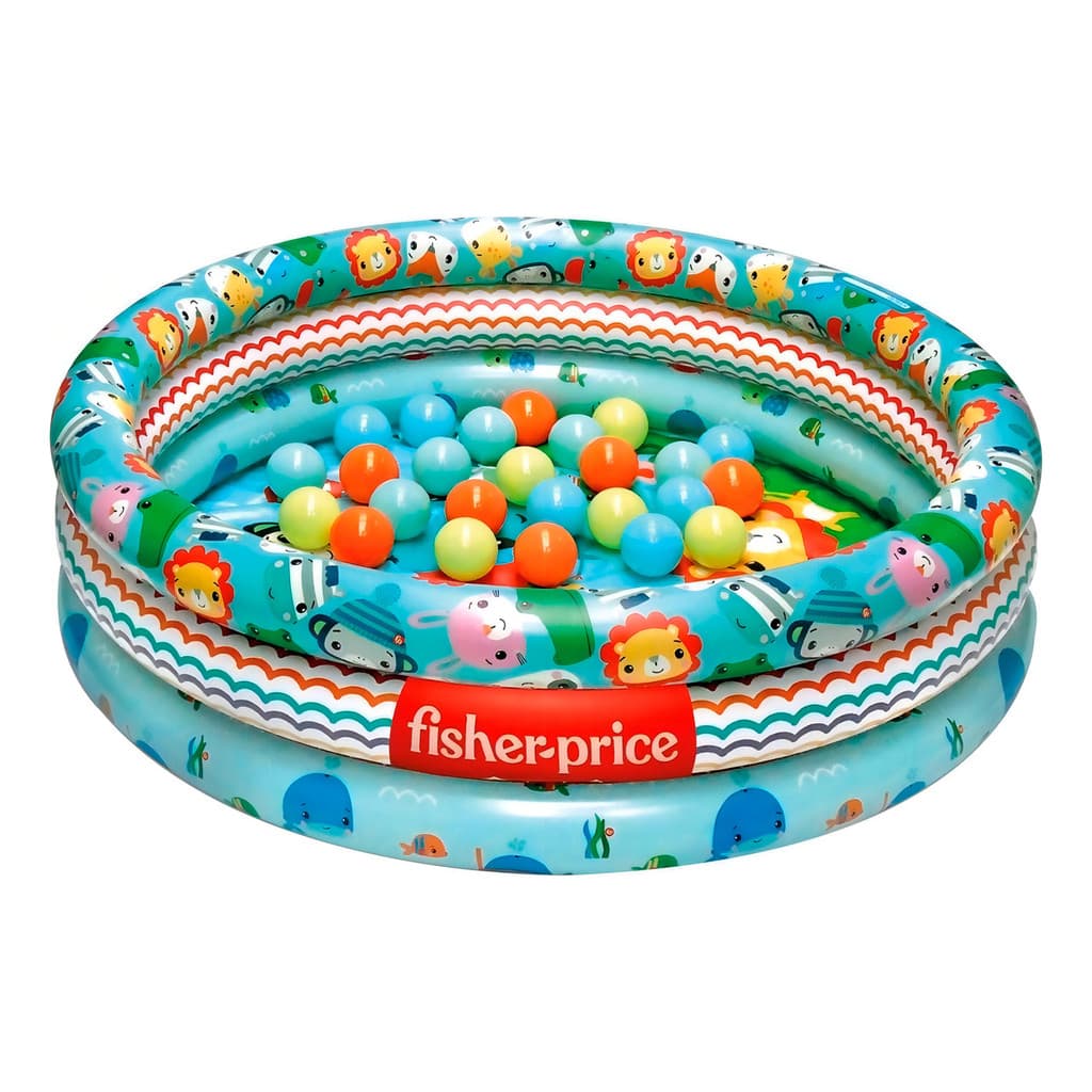 Piscina Com Bolinhas Inflável Animais - Fisher Price