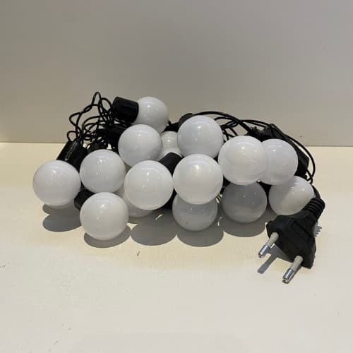 Cordão de Lâmpadas LED Bolinha Opaca Branco para Decoração