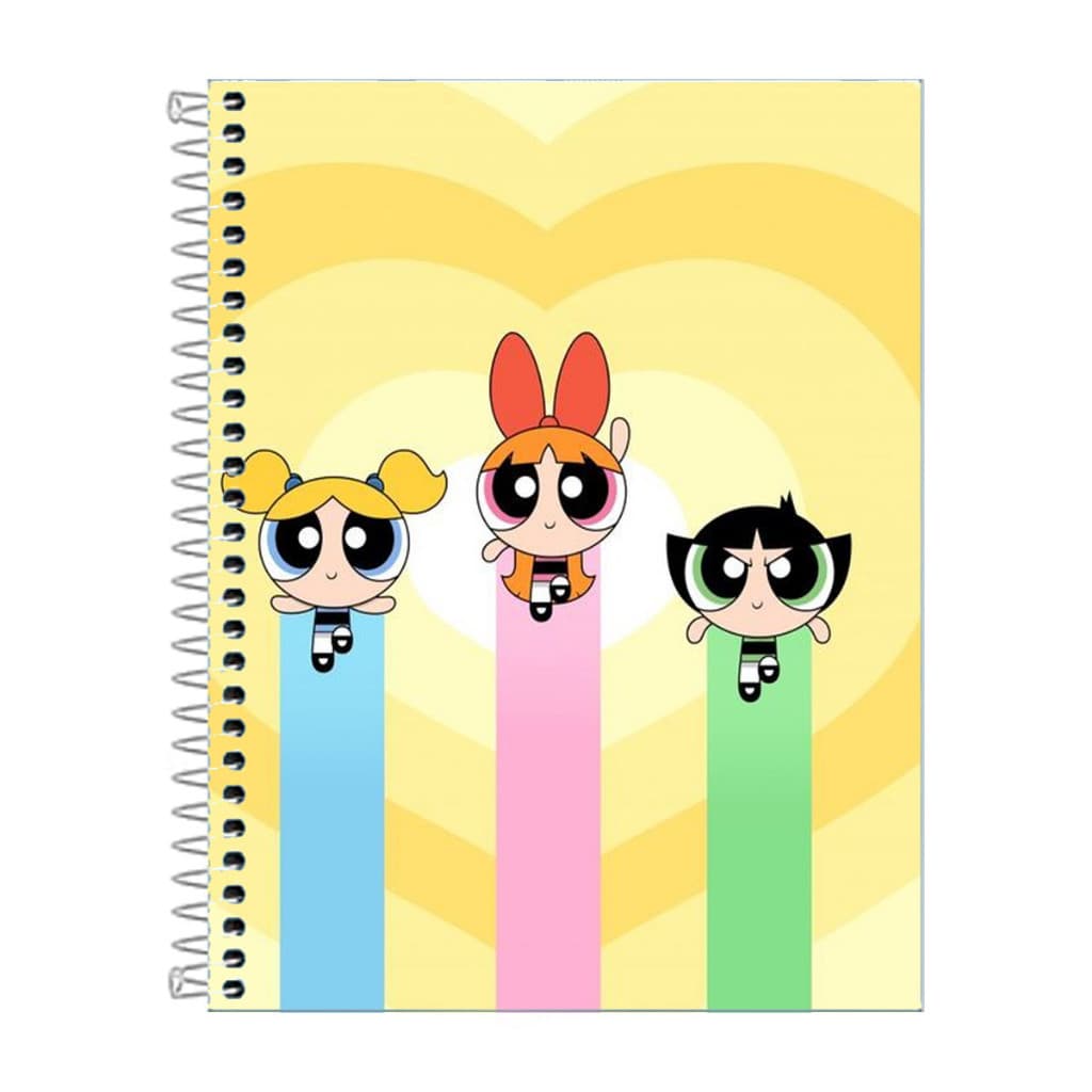 Caderno Capa dura As Meninas Super Poderosas 1 ou 10 Matérias
