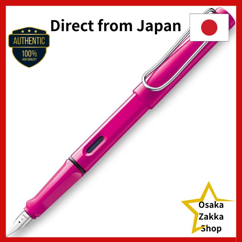 Caneta-Tinteiro LAMY Safari M Médio Rosa L13P-Importação Autêntica