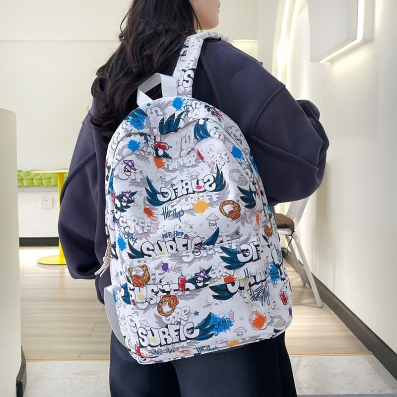 Mochila de viagem de grande capacidade para estudantes do ensino médio para meninas estudantes do ensino fundamental