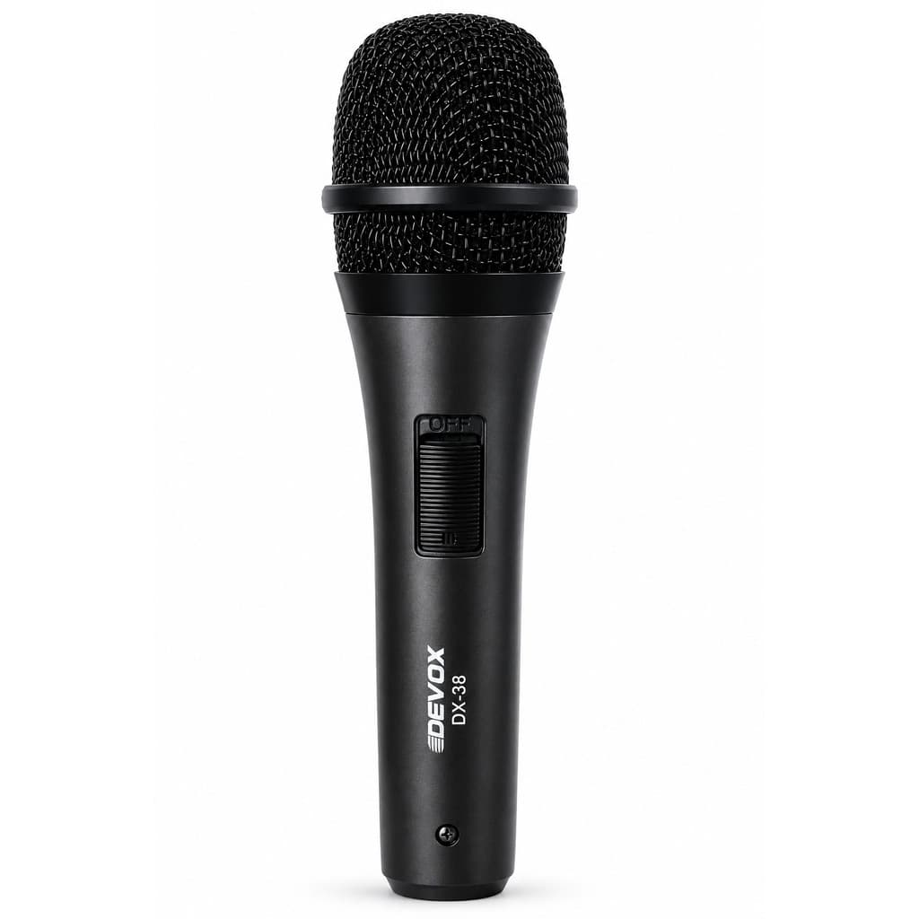Microfone Devox Dx-38 Com cabo Profissional Dinâmico