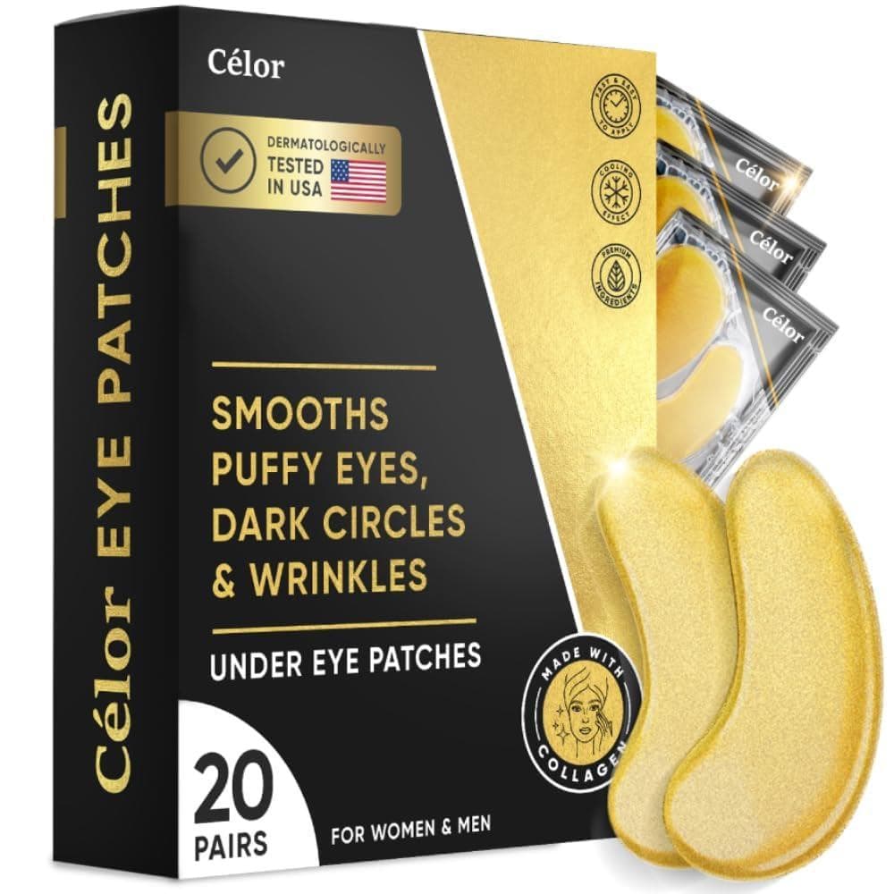 Máscara para os olhos (20 pares) - Máscara para olhos inchados e olheiras - Máscara para os olhos beleza e cuidados