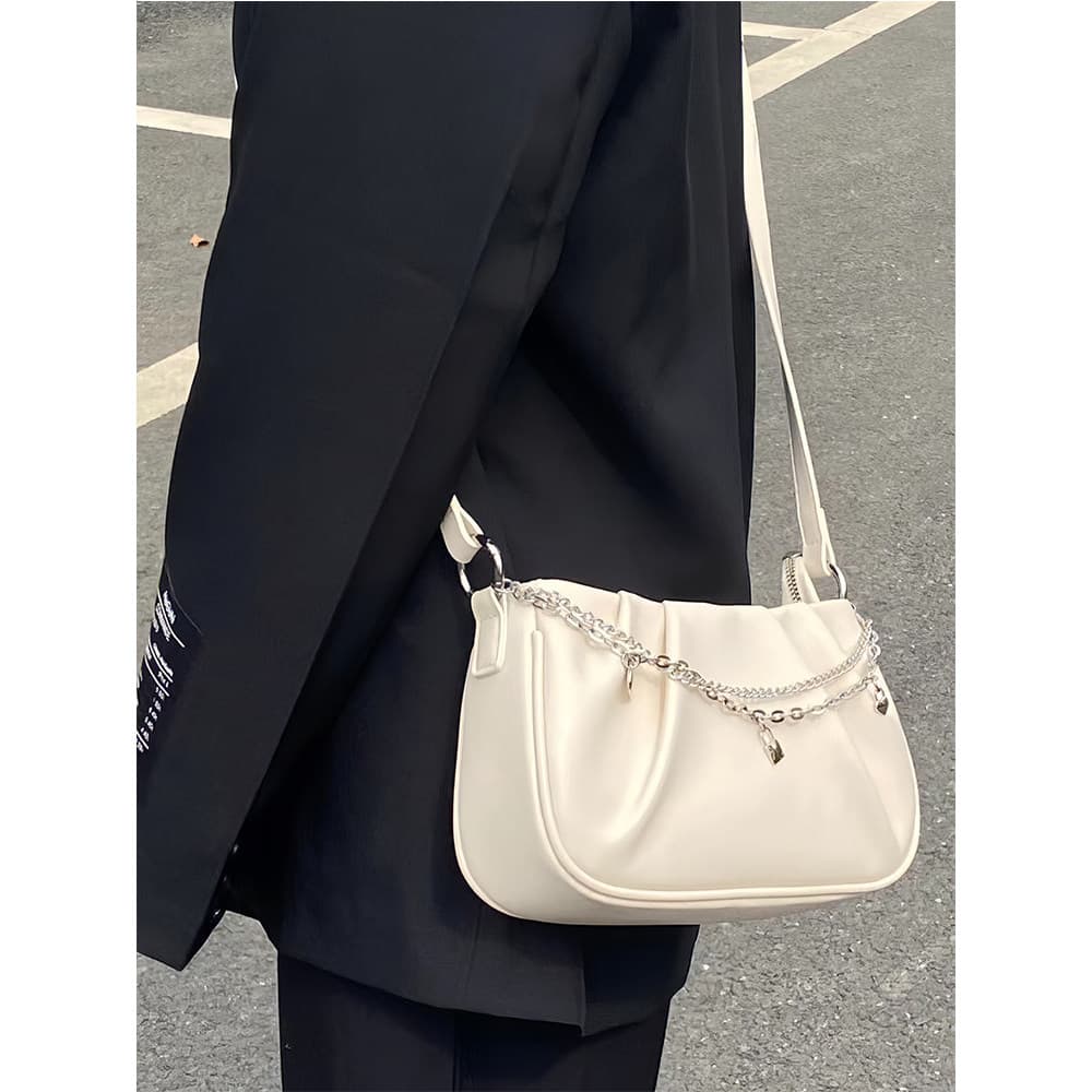 bolsa feminina Bolsa Bolsa feminina 2026 verão na moda All-Match textura High-End nicho nuvem bolsa feminina sentir plis