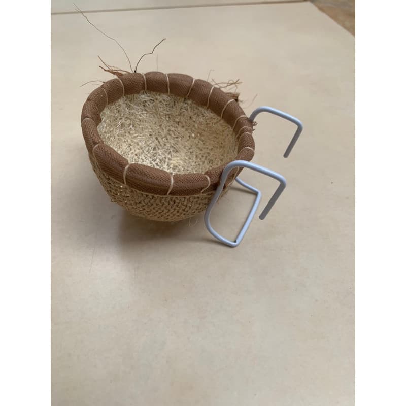 Ninho de bucha vegetal para coleiro