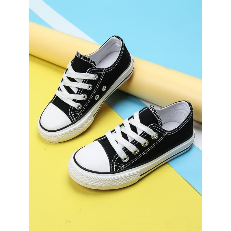 Crianças sapatos de lona 2026 primavera outono estilo versão coreana tênis de cano baixo meninos meninas sapatos de bebê
