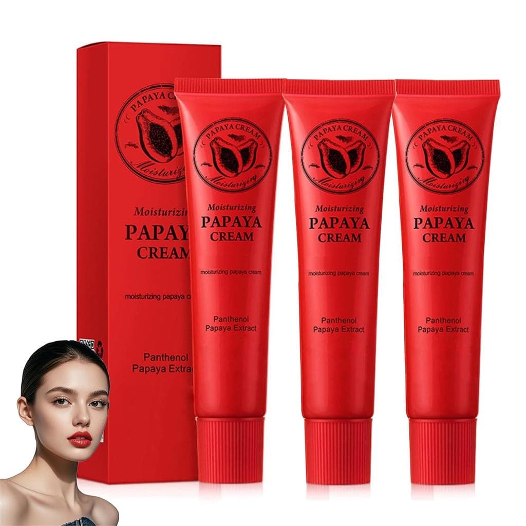 Bálsamo Labial de Papaia, Pomada de Papaia, Cuidado Labial para Lábios Muito Secos, Bálsamo Labial de Papaia Multifuncio