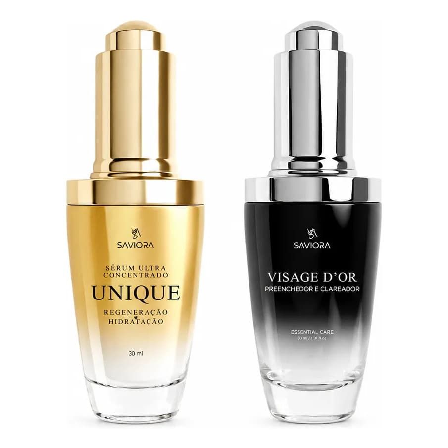 Kit Sérum Facial Ácido Hialurônico Puro Hidratação Intensa