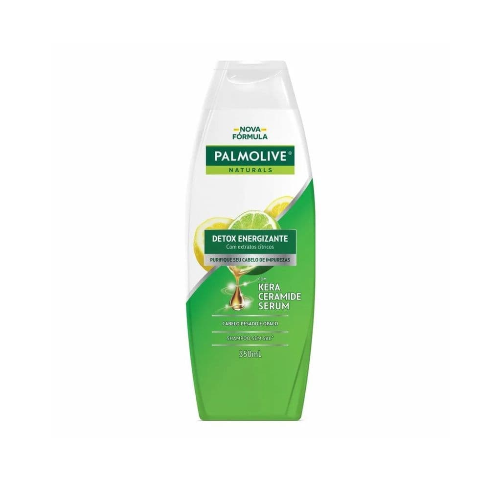 Shampoo Palmolive Naturals Detox Energizante 350ml Sem Sal Purificante