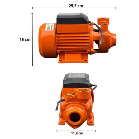 Bomba D'água Periférica Knakasaki Monofásica 1/2hp 220v ou 127v  Laranja para Sítio