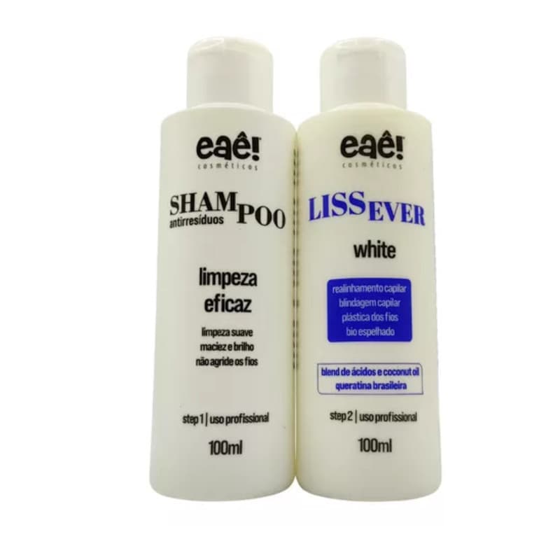 Kit  Progressiva Sem Formol White 2x100ml Eaê