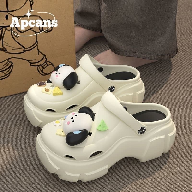 PVC Baotou sapatos femininos 2026 novo estilo praia antiderrapante à prova dwaterproof água pisando na merda sentir verã