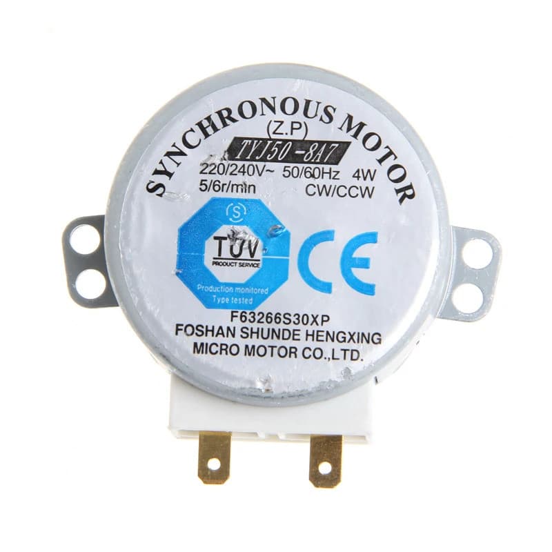 Novo Motor Síncrono AC 220-240V 4W 6RPM 48mm para Ventilador de Ar 50/60Hz TYJ50-8A7 Tray