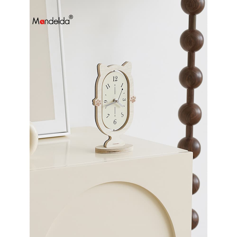 Mandelda marca coreana entrada criativa relógio rotativo decoração de mesa sala de estar decoração de mesa
