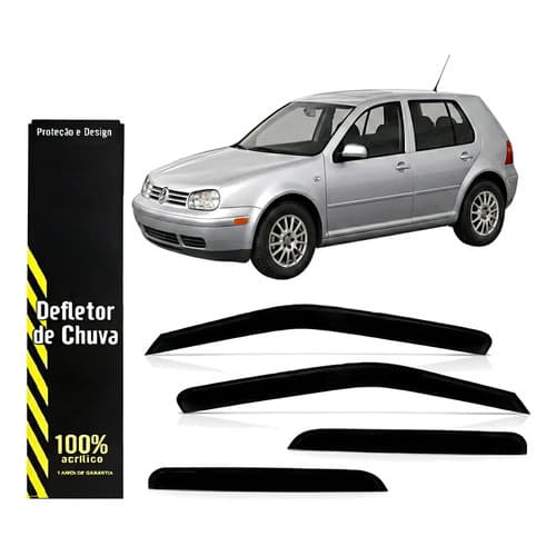 Calha Chuva Defletor Golf (carroceria Nova) 1998/2014 4p Kit