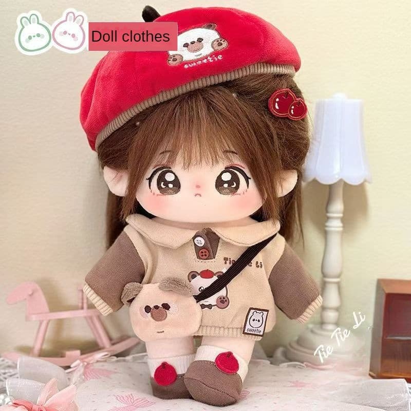 20cm Roupas de Boneca de Algodão Menina Super Fofa Acessórios de Brinquedo de Pelúcia Outono Inverno Saia de Boneca 2J9C