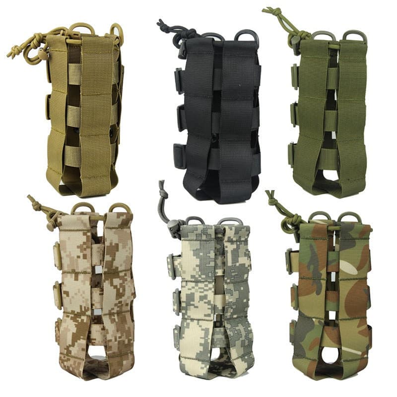 LUC Tactical Bolsa Externa Para Garrafas De Água Molle Porta Escalada Caminhada Camping Sacos Ajustáveis