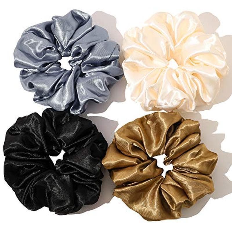 Ivyu Scrunchies Laços De Cabelo , Scrunchie Grande E Para Meninas Mulheres , Lindos Jumbo Scrunchy Cabelos Grossos Sem V