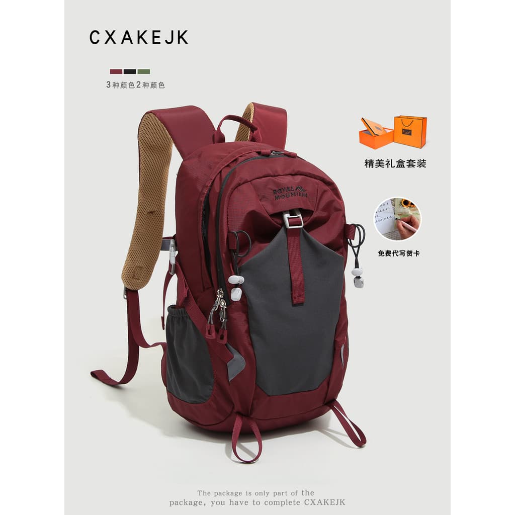 CXAKEJK Leve Caminhadas Ao Ar Livre Mochila de Grande Capacidade Homens Mulheres À Prova D 'Água de Curta Distância Viag
