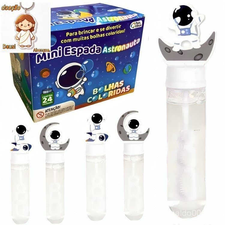 Espada de Bolha De Sabão Astronauta Bolinha de Sabão Mini Espada