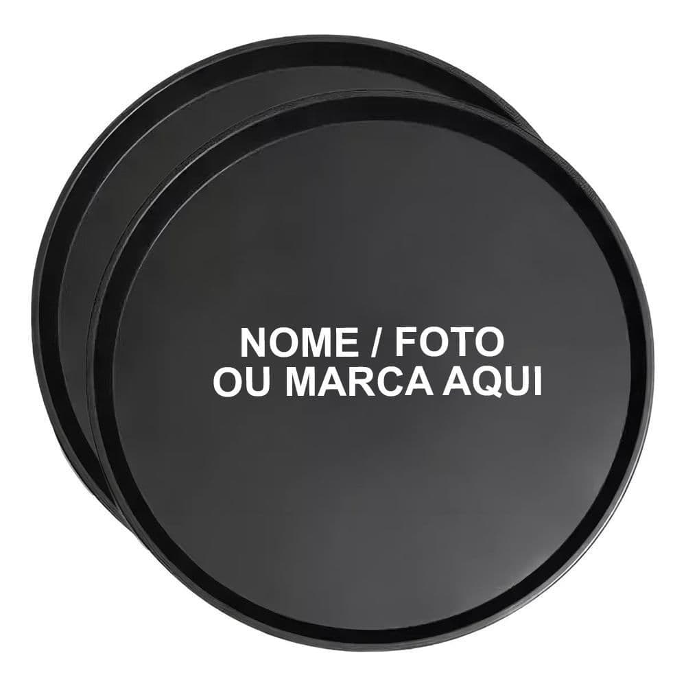 Forma De Pizza Assadeira Antiaderente Bandeja Personalizado Nome Foto Marca
