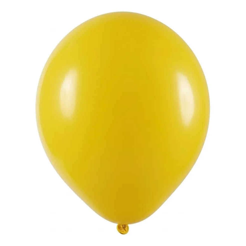 Bola Soprar Liso N.8 C/50 Amarelo - Festball