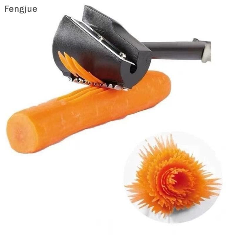 Fengjue Espiral Cortador Cenoura Rabanete Batata Slicer Frutas Descascador Escultura Dispositivo Flor Cozinha Vegetal Fe