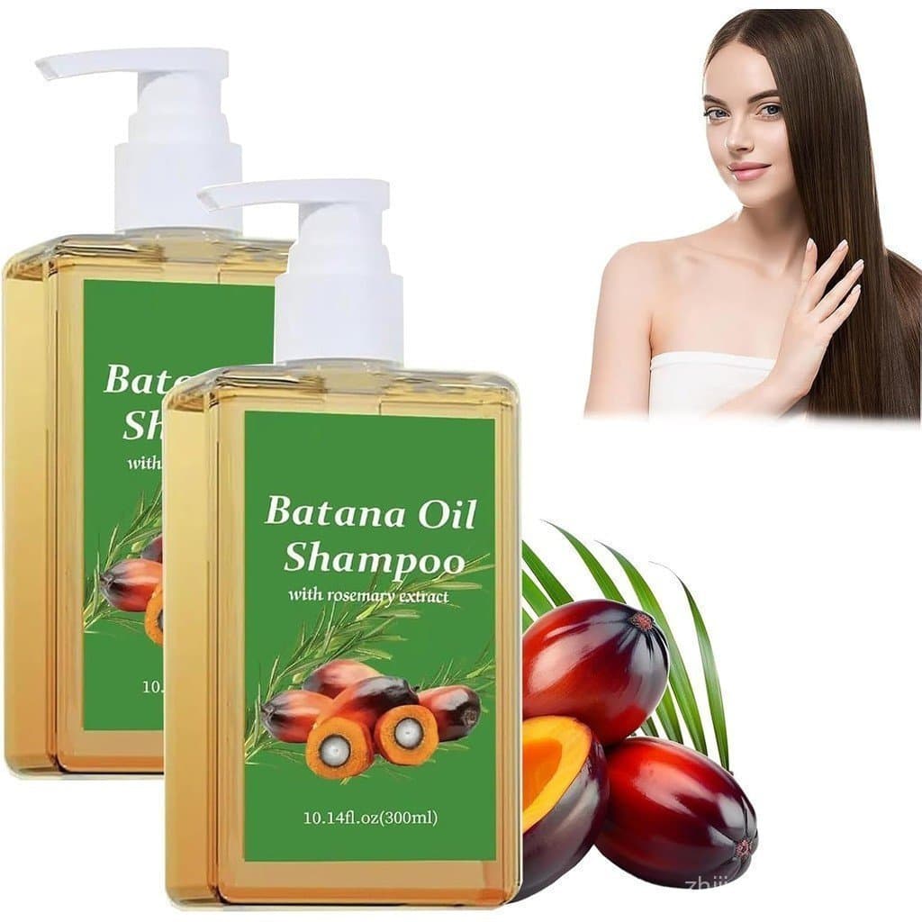 Shampoo de Óleo de Batana 300ml, Shampoo de Alecrim, Shampoo Anti-Queda de Cabelo Batana, Shampoo Natural Anti-Queda de