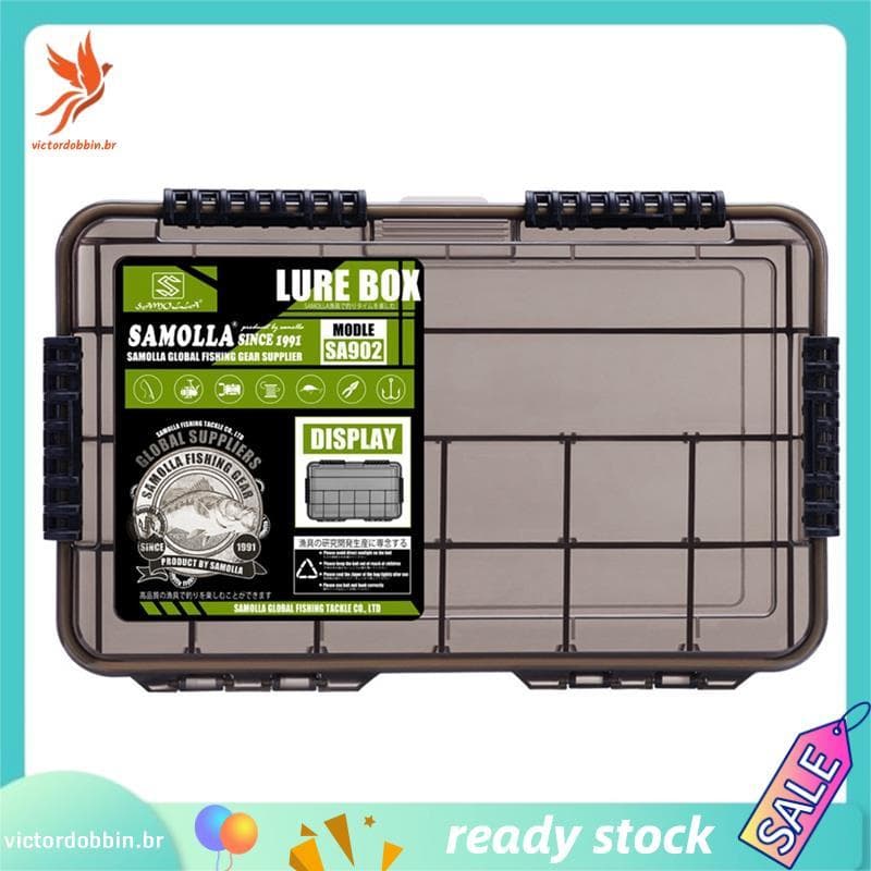 [victordobbin.br] Caixa De Ferramentas De Pesca Armazenamento De Isca Anzol De Dupla Face Recipiente