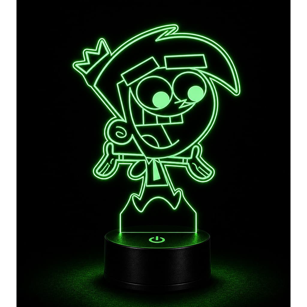 Luminária 3D Cosmo Os Padrinhos Mágicos Nickelodeon Geek