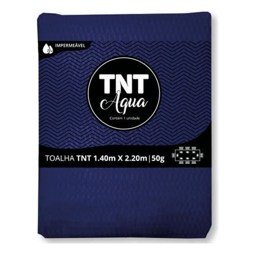 Kit 5 Peças Toalha Aqua Tnt 1,4m X 2,2m Quadrada Festa