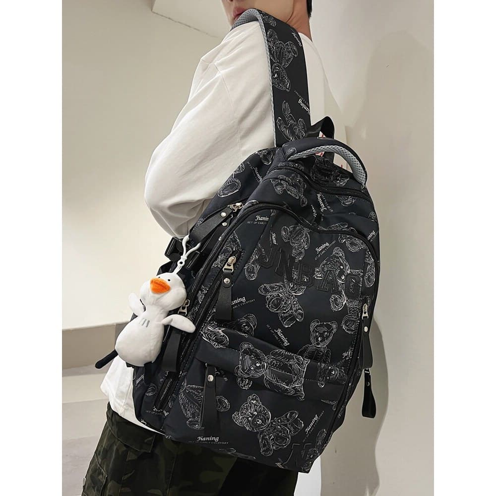 Mochila escolar feminina estudante universitário de alto valor primavera verão novo estilo versão coreana estudante do e