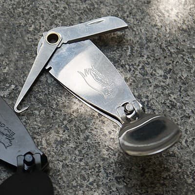 Criativo gancho 3 em 1 cortador de unhas multifuncional aço inoxidável cortador de unhas engrenagem de pesca cortador de
