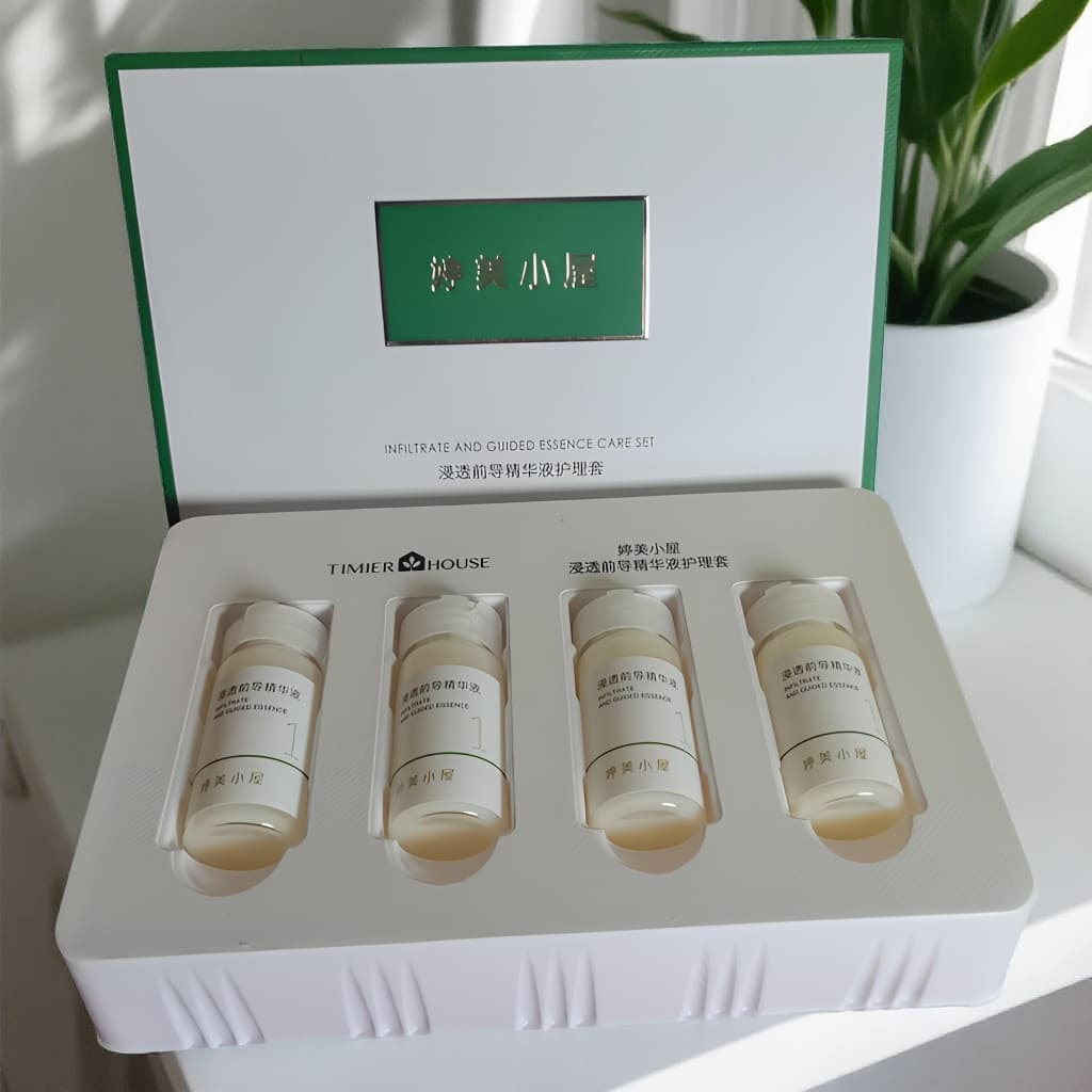 Tingmei Hut Soaked Leading Essence Care Set 8mlx4 Pcs Absorção Aprimorada20271126Genuíno Genuíno Genuíno