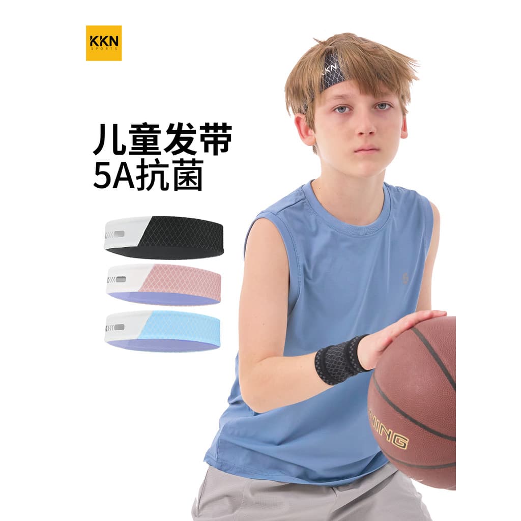 KKN crianças bandana gelo sentido antibacteriano basquete esportes futebol correndo Badminton Fitness antitranspirante r