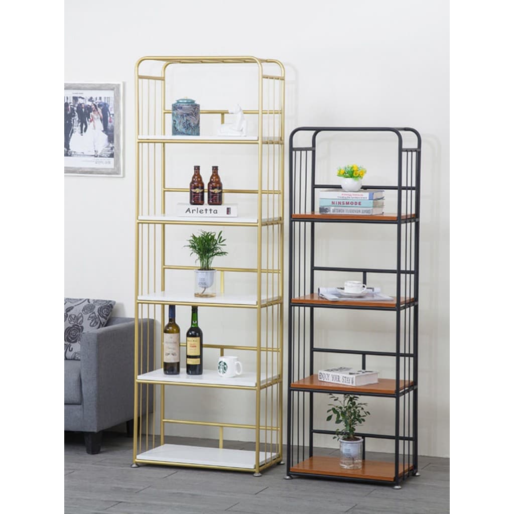 Simples sala de estar rack de armazenamento doméstico metrô Multi-camada estante quarto decoração rack de armazenamento
