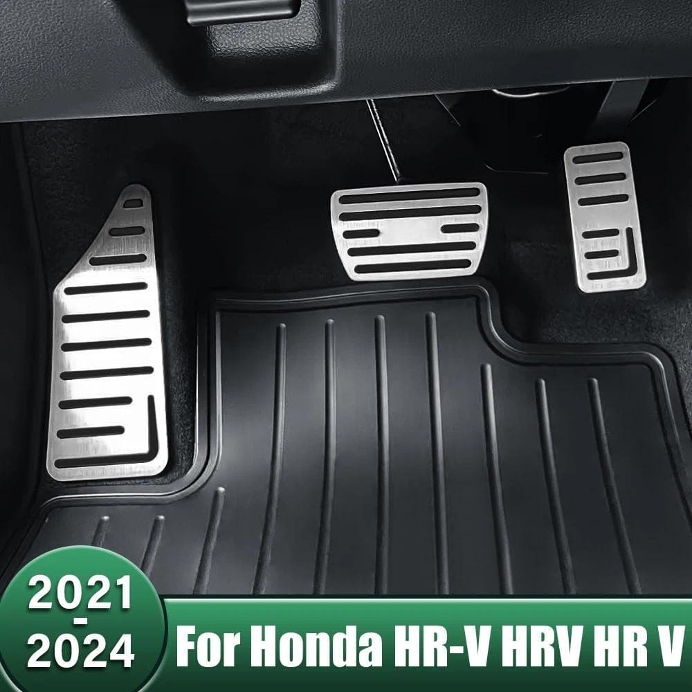 Liga De Alumínio Carro Apoio Para Os Pés Pedal Acelerador Freio Capa Antiderrapante Almofadas Acessórios Honda HR-V HRV