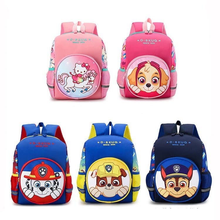 Sacola De Patrulha De Patas Para Crianças Escolar Meninos Chase Skye Marshall Kindergarten 2-6Y Mochila Meninas Desenho
